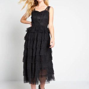 Vintage inspired Tulle Midi Dress